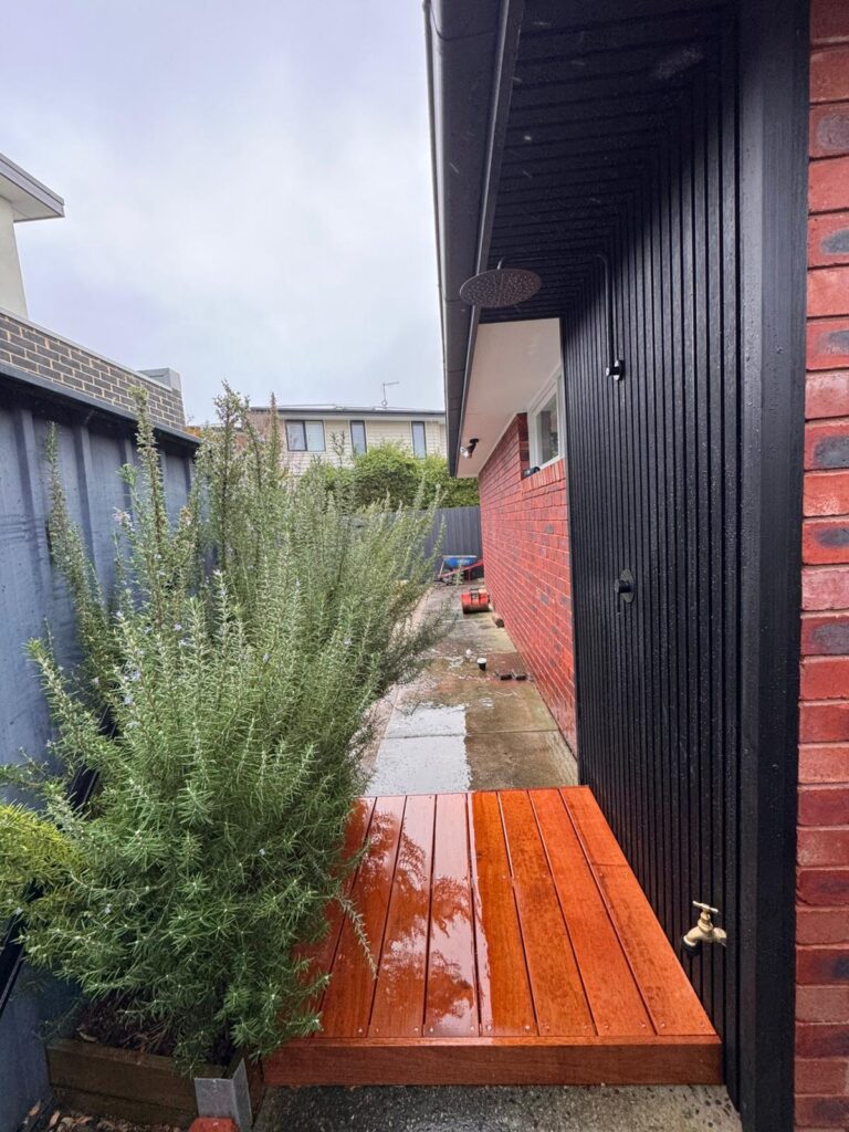 Outdoor Shower Installation – Mornington